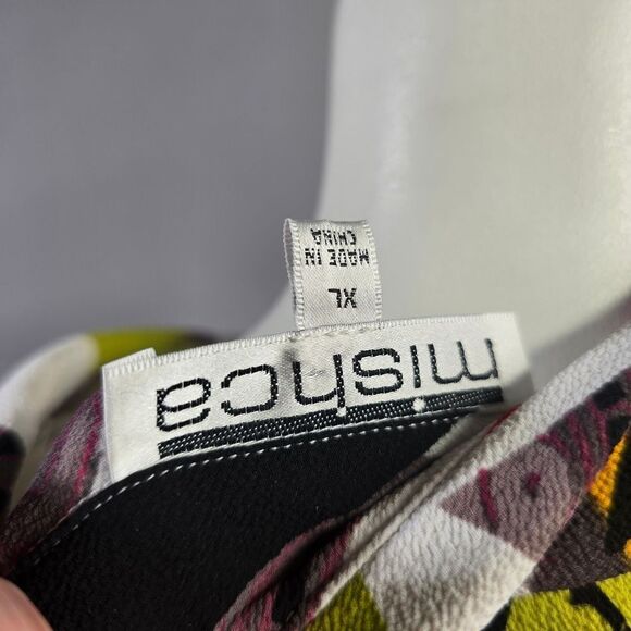 Abstract Multicolor Button Down Shirt R4 - Picture 5 of 5